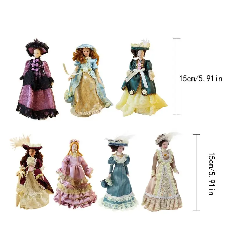 1:12 миниатюрные женские мини куклы кукольный домик украшения Аксессуары