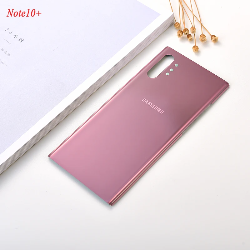 vivo mobile frame SAMSUNG Galaxy Note 10 N970 N970F Note 10 plus N975 N975F Glass Back Battery Housing Cover Rear Door Cover Case For Note 10/10+ phone picture frame Housings & Frames