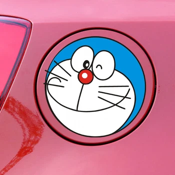

Lovely Doraemon Car Sticker Car Fuel Tank Cap Sticker Vinyl Decal Reflective Waterproof Sticker for Laptop/Suitcase/Fridge/Wall