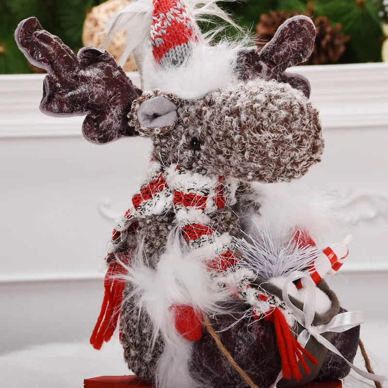 Сани Рождественские куклы Рождественские украшения Рождественский подарок Санта Клаус Снеговик Рождественская елка украшение для дома Дети Рождественские подарки