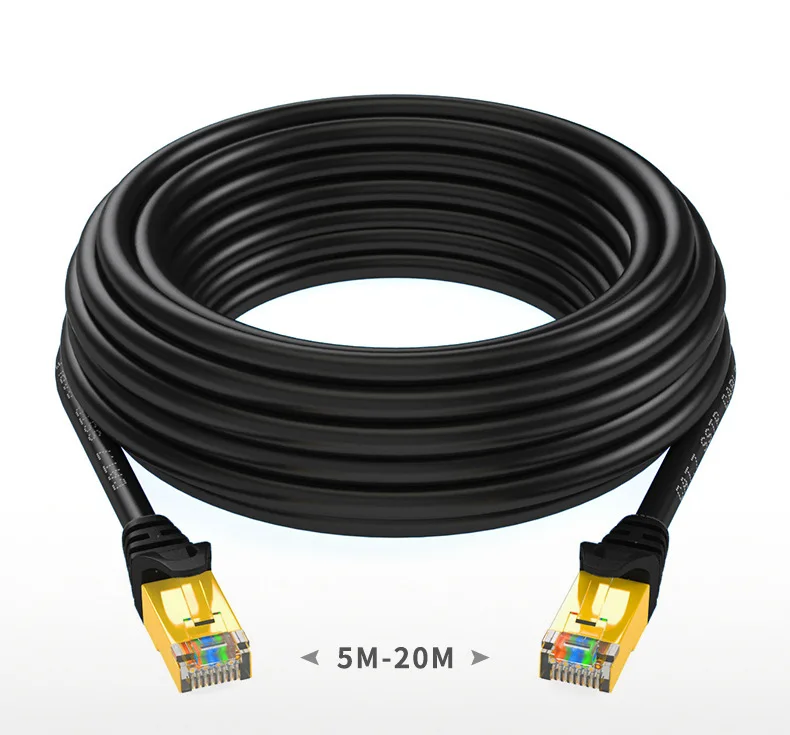

2019 Six types of shielded broadband line pure copper Gigabit network jumper Category 6 twisted pair