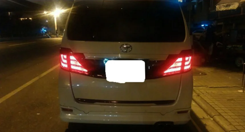 EOsuns автомобильный Стайлинг для Toyota Alphard 2008- задняя лампа, тормозной светильник, дневной ходовой светильник, сигнальная противотуманная фара заднего хода