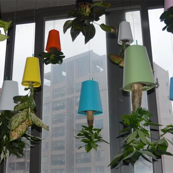 

Aerial Inverted Planter Flower Pot Balcony Space Saving Sky Hanging Recycled Upside Down Home Office Garden Orchid Small PP