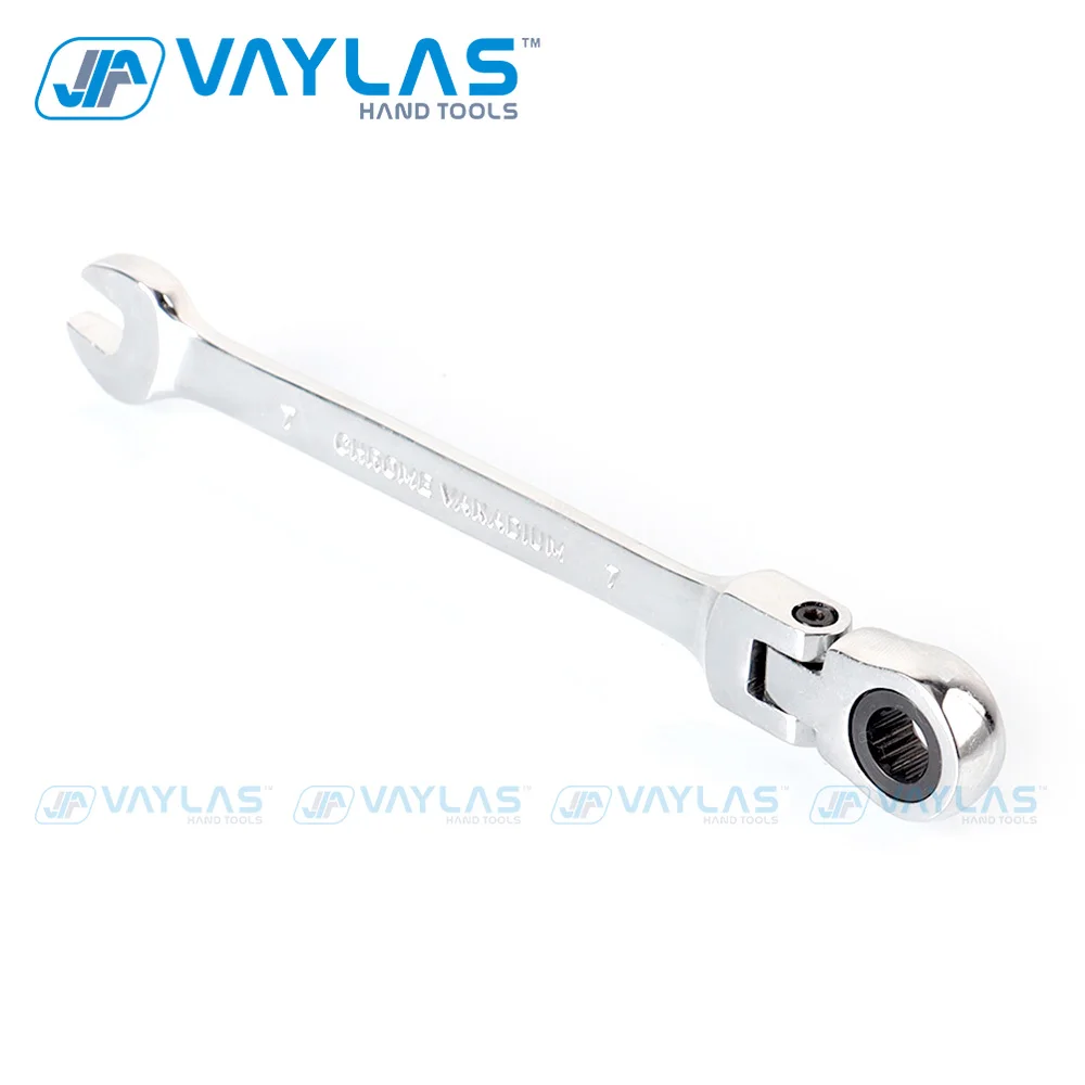 Комбинированный гаечный ключ с гибкой головкой комплект ключей храповым