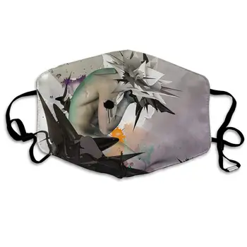 

Unique Gay Male Nudes Psychedelic Geometric Fractals PatternMoisture Wicking Half Face Masks for Adults Cycling Half Face Mouth