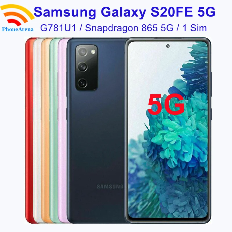 Оригинальный телефон Samsung Galaxy S20FE S20 модель G781U1 【 99% разблокированный сотовый 6 ГБ