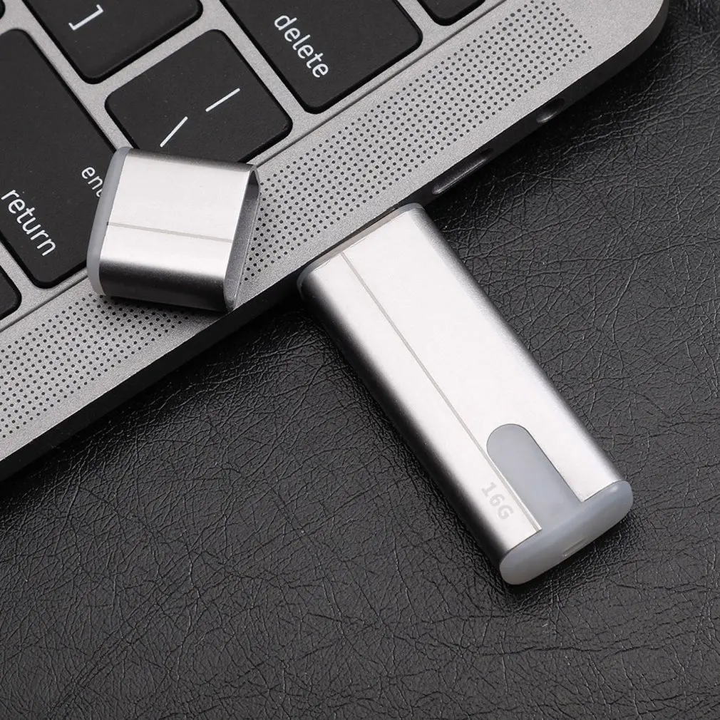 Флеш-накопитель металлический USB флэш-диск 16G 32G Cuboid USB флэш-диск с RGB Подсветкой