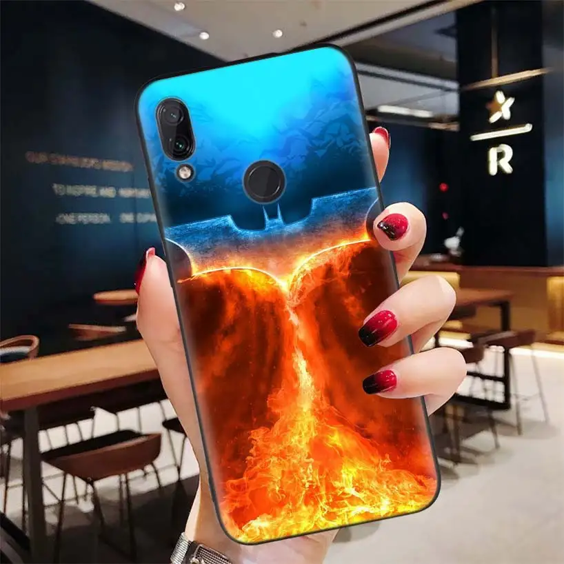 Черный чехол супергероя Бэтмена для Xiao mi Red mi Note 8 7 7S 7A 6 S2 GO K20 Pro+ 6A mi 6X 5X A1 CC 9 8 мягкий чехол для телефона