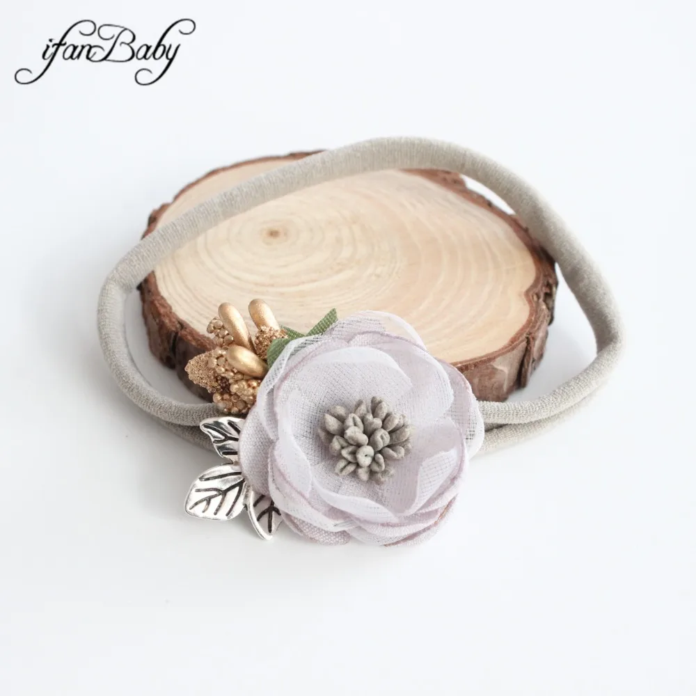 kids nylon headband girl flower headband accessories (5)