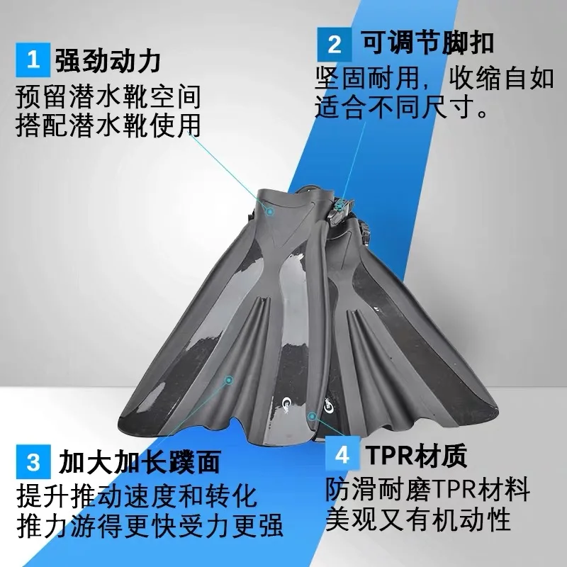 Длинные юбки-пачки для взрослых ласты для дайвинга ласты для плавания для подводного плавания Регулируемая обувь с открытой пяткой, гибкий комфорт Подводная охота