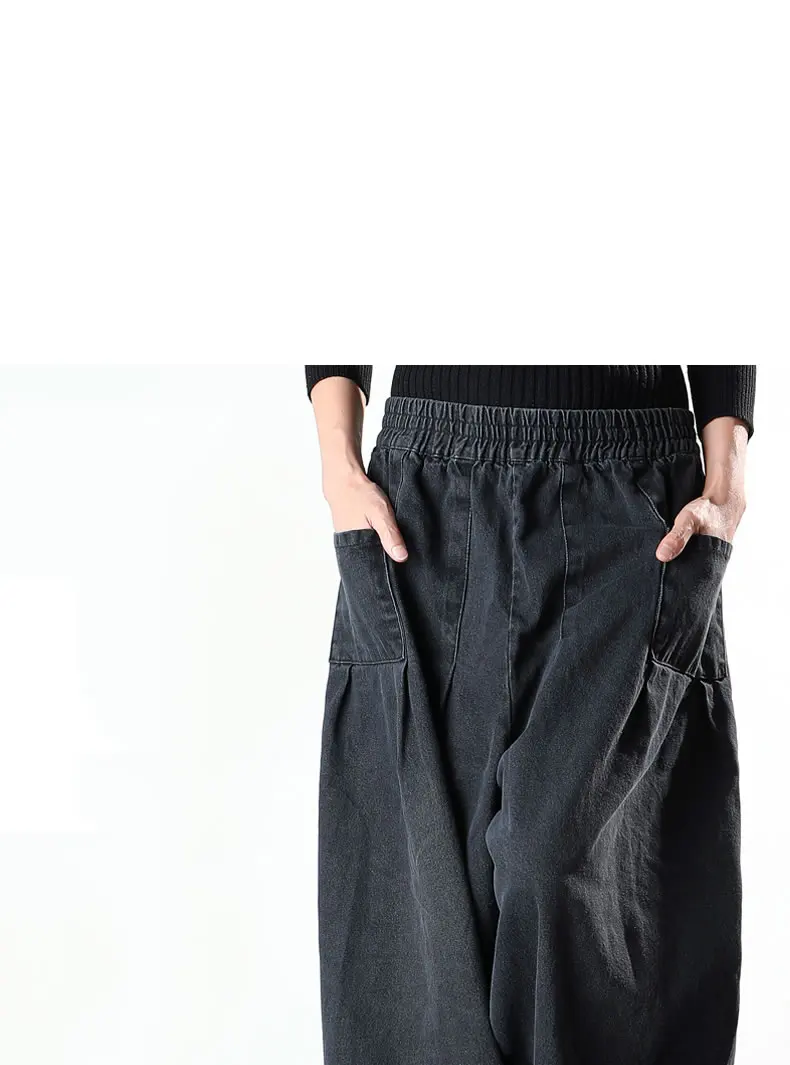XITAO, женские джинсовые шаровары, весна, новинка, для отдыха размера плюс, женские свободные широкие штаны, индивидуальная одежда GCC3224
