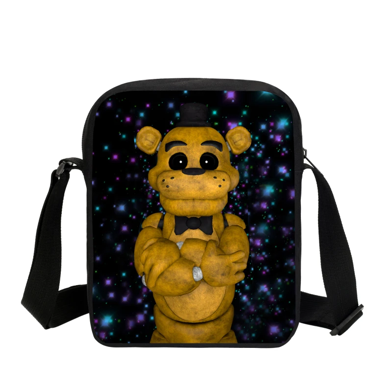 Милые сумки с героями мультфильмов Five Nights At Freddy, школьные сумки-мессенджеры для детей, школьные сумки для мальчиков и девочек, детские сумки через плечо, подарки - Цвет: Армейский зеленый