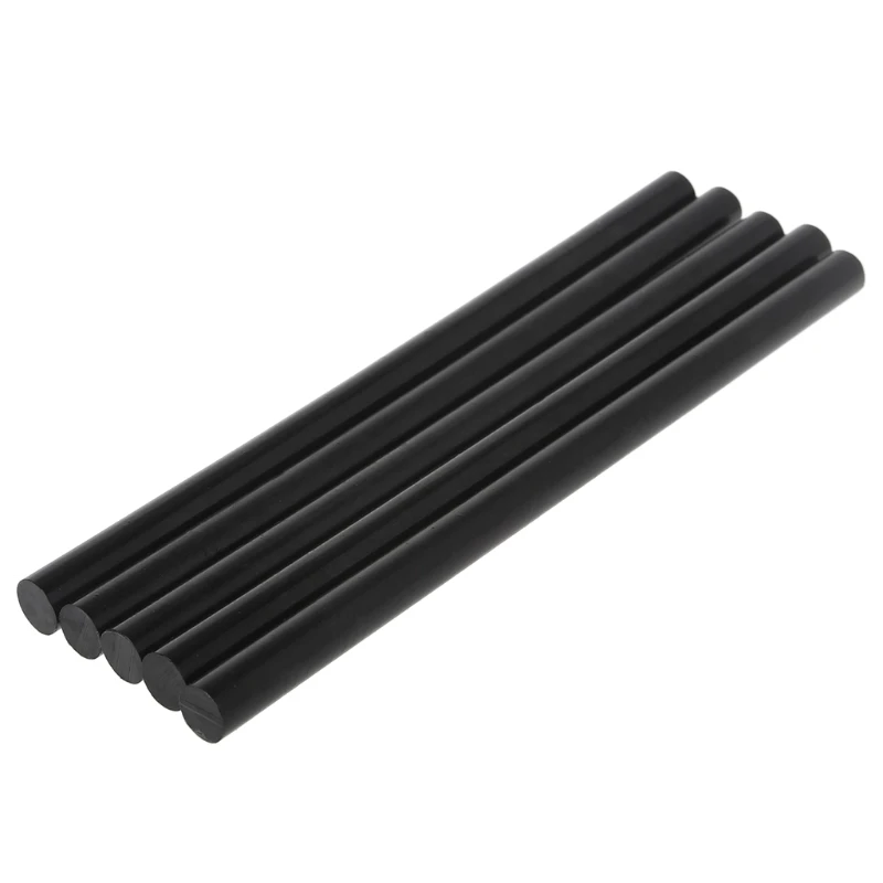 11x200 мм 5 шт. клей-карандаш для горячего расплава черный клей 11 мм для DIY ремесленных игрушек инструмент для ремонта