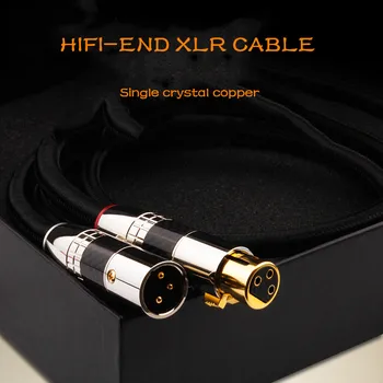 

HIFI single crystal copper XLR balance cable cannon cable male to female audio cable CD amplifier audio cable microphone cable