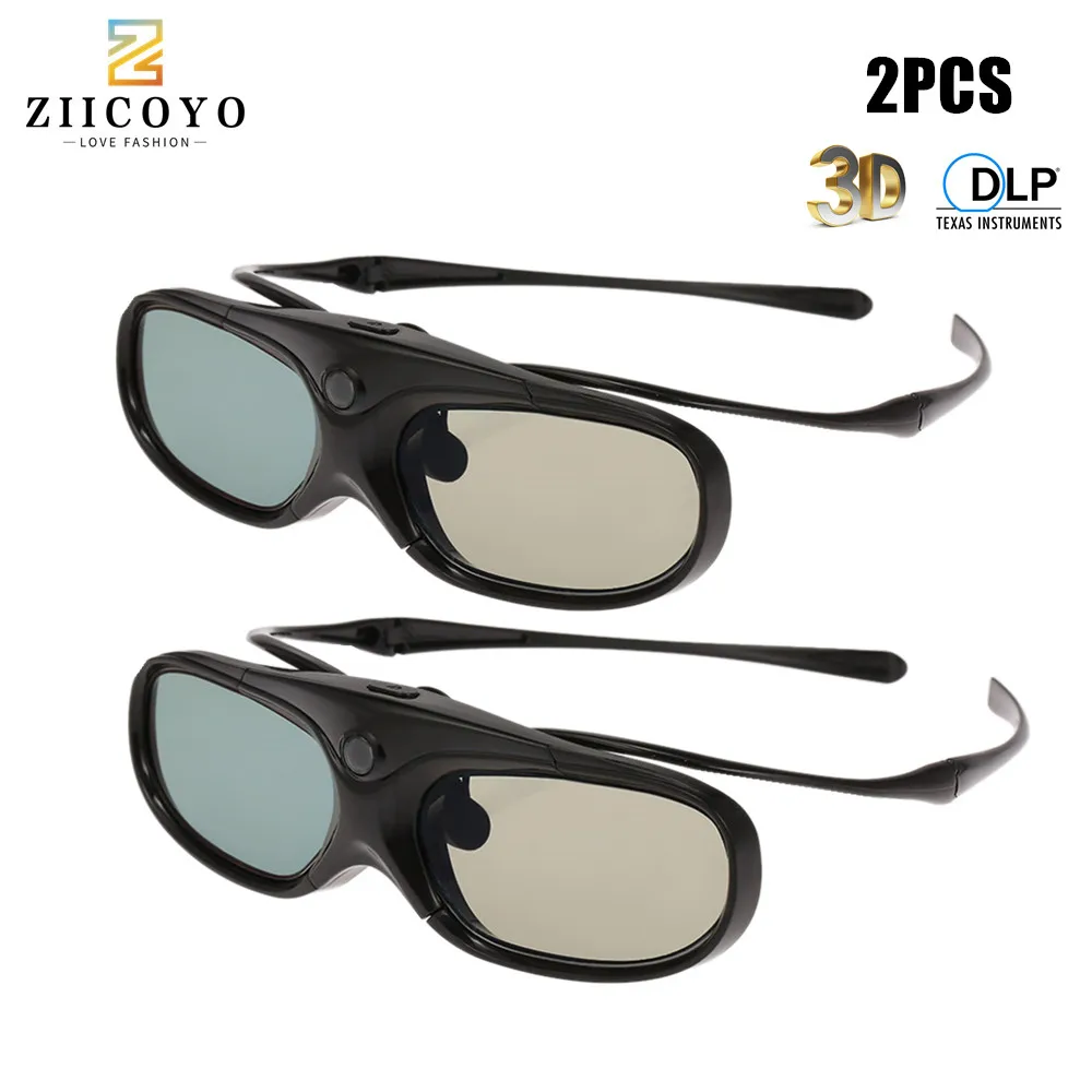 2 шт. ZIICOYO 3D очки с активным затвором DLP LINK зажим для очков Xgimi Z4X/H1/Z5 Optoma Sharp Acer H5360 Jmgo