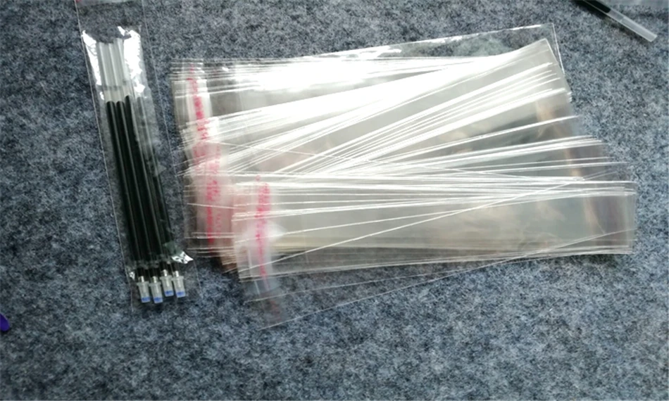 StoBag 1000 шт 3*32 см прозрачный пластиковый самоклеющийся мешок, самоклеющаяся сумка, маленькая ручка, упаковка для ювелирных изделий, упаковочные материалы для подарков
