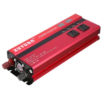 

Professional 6000W Power Inverter DC 12V to AC 110V LED Display Car Sine Wave Converter for Household Appliances
