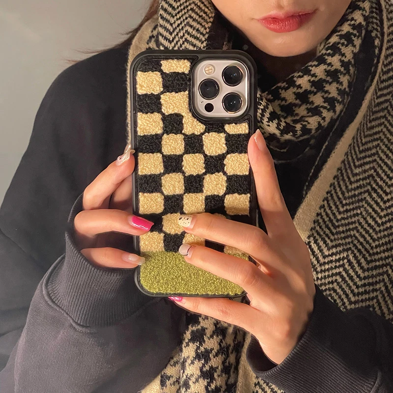 Японский Корейский мультяшный чехол для iPhone 13 12 11 Pro XS Max XR X зимний телефона в