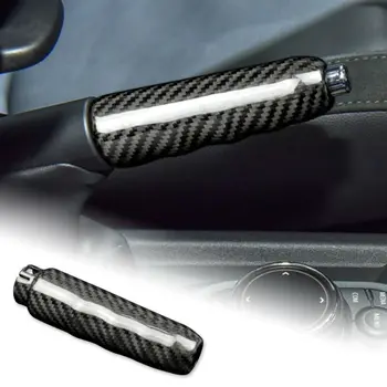 

Car Handbrake Cover Protective Handle Cover With Carbon Fiber For BMW Mini Cooper F55 F56 F57 2014 2015-2019