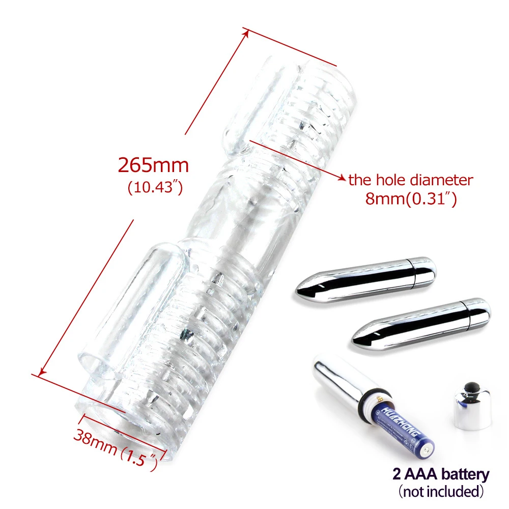 Секс игрушки для мужчин массажер пениса с 2 шапками Мужской мастурбатор