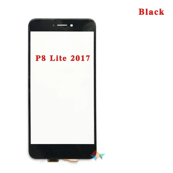 Высокое качество для huawei P8 Lite P8 Mini 5," и P8 Lite 5,2" сенсорный экран дигитайзер Переднее стекло объектив сенсорная панель - Цвет: P8 Lite 2017 black