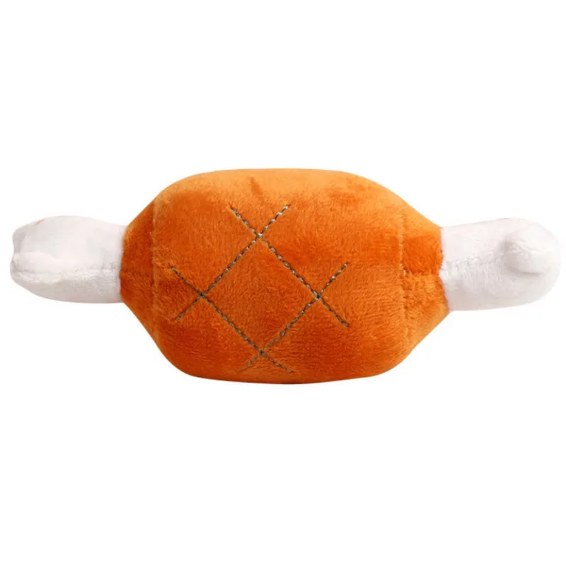 orange Устойчивые к укусам двухкостные Куриные плюшевые новые поставки ножки собаки Pet звучащие интерактивные аксессуары игрушки - Цвет: orange