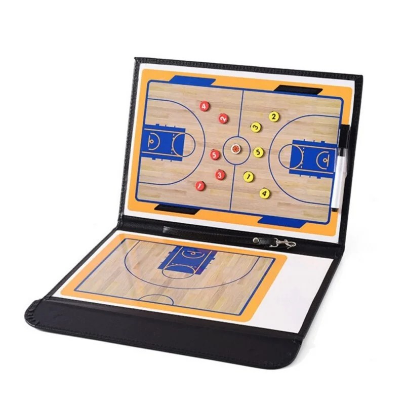 

USA Shipping Basketball Tactics Board Basketball Accessory Professional Basketball Coaching Board Double-sided Coaches