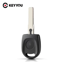 KEYYOU-carcasa sin cortar para llave HU66, carcasa de llave transponedora para VW, Volkswagen, Polo, Golf, SEAT Ibiza, Leon, SKODA Octavia, 10ps