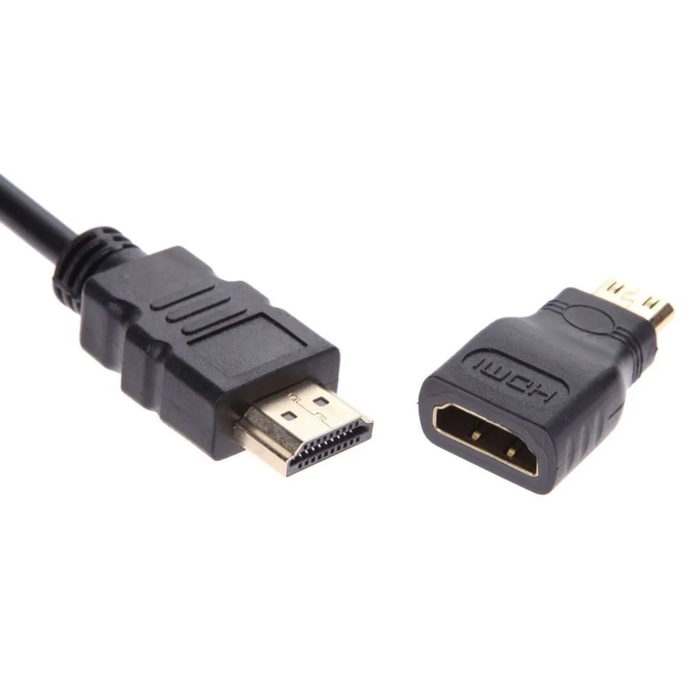 EDAL Micro Mini адаптер hdmi-vga конвертер HDMI мужчин и женщин VGA HDMI кабель с 3,5 мм аудиошнур S
