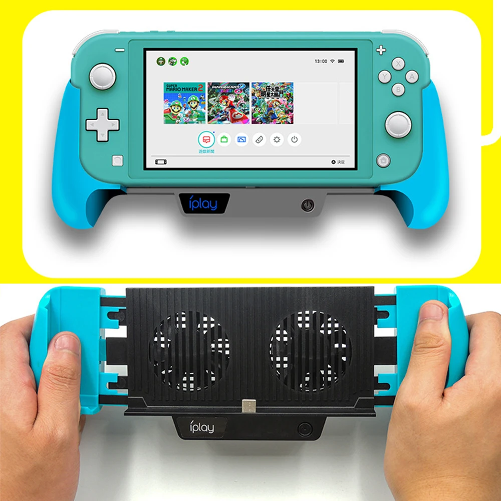 Охлаждающий вентилятор, радиатор, зарядная рукоятка для kingd Switch Lite Host, 6000 мАч, внешний аккумулятор, игровая рукоятка с кронштейном