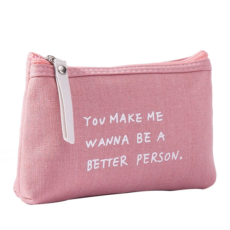 style 2 pink Большая вместительная сумка для карандашей пакет модный холст подарочный набор школьные принадлежности канцелярские принадлежности женский дорожный органайзер для хранения сумка - Цвет: style 2 pink
