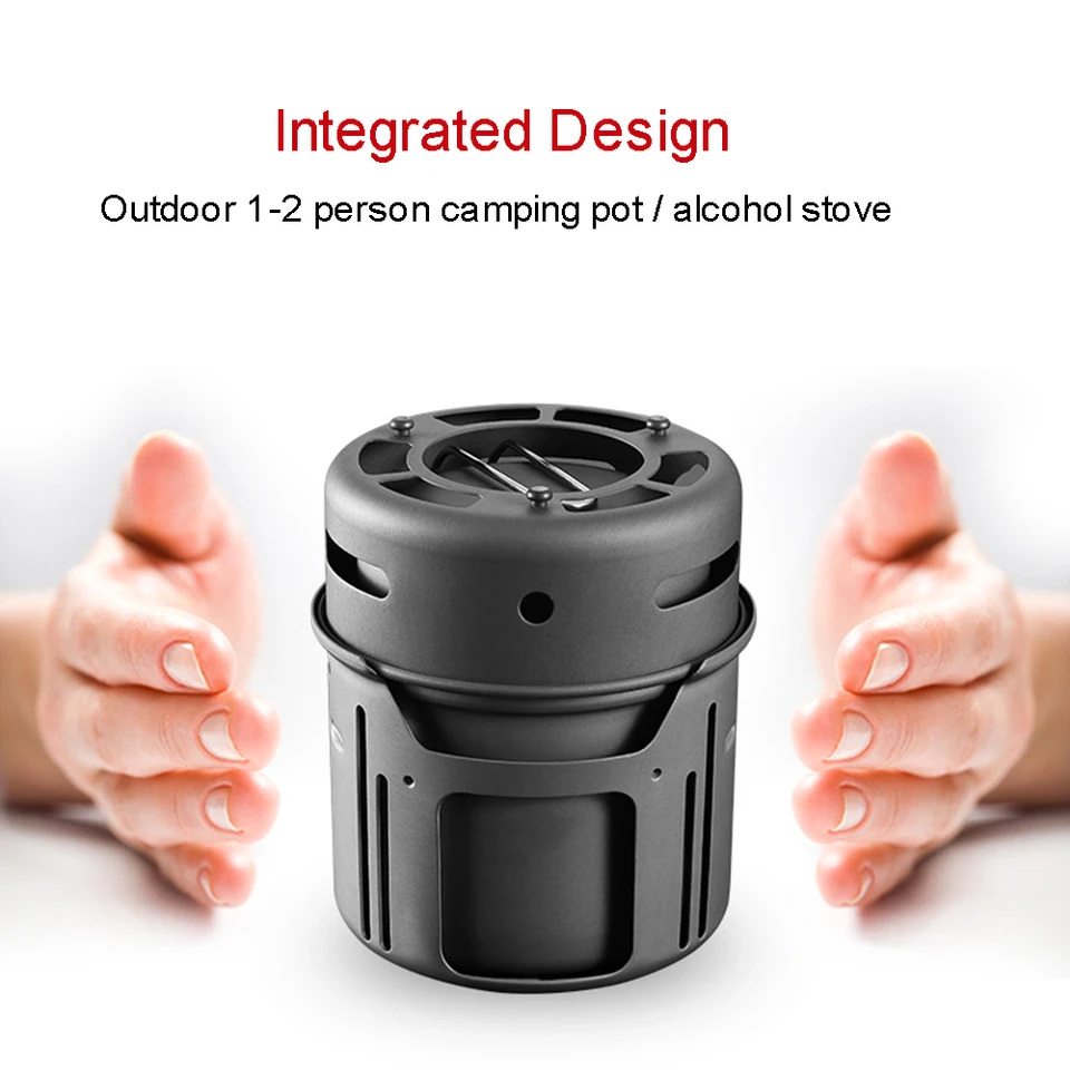 Fornello Ad Alcool Portatile Da Campeggio – Mini Bruciatore Compatto Per Escursionismo, Trekking E Pic-nic