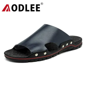 

Slippers Men Summer Flat Beach Slippers Casual Men Sandals Slippers Shoes Non-slip Indoor Comfort Slippers Dropshipping AODLEE