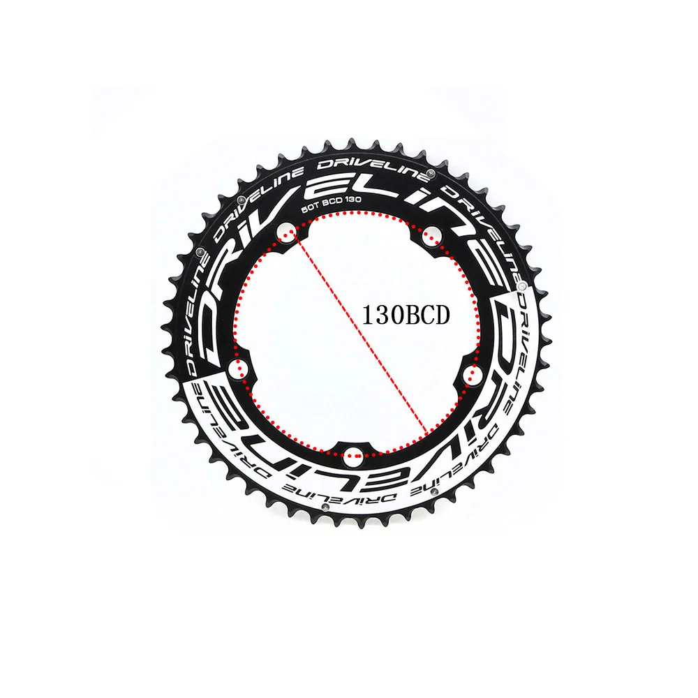 DRIVELINE road bike aluminum BCD 130mm 53T Chain Wheel TT
