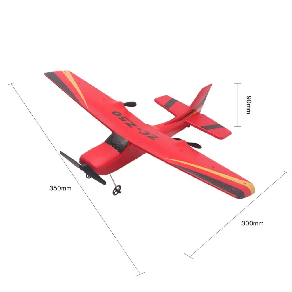 2019 Z50 2.4G 2CH 350mm Micro Wingspan Remote Control RC Glider Airplane Plane Fixed Wing EPP Drone with Built-in Gyro for Kids