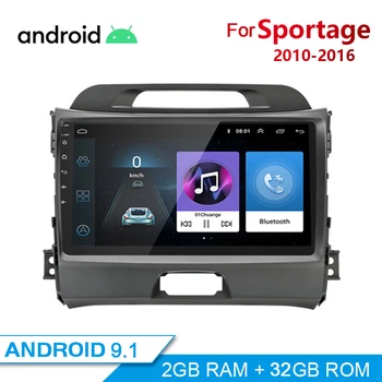 

2G+32G 2din Android 9.1 Car Radio Navigation GPS WiFi For KIA Sportage 3 2010 2011 2012 2013 2014 2015 2016 Car Autoradio Stereo