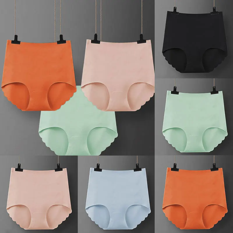

Women's Underwear Panties Female Briefs Intimates High Waist Seamless Breathable