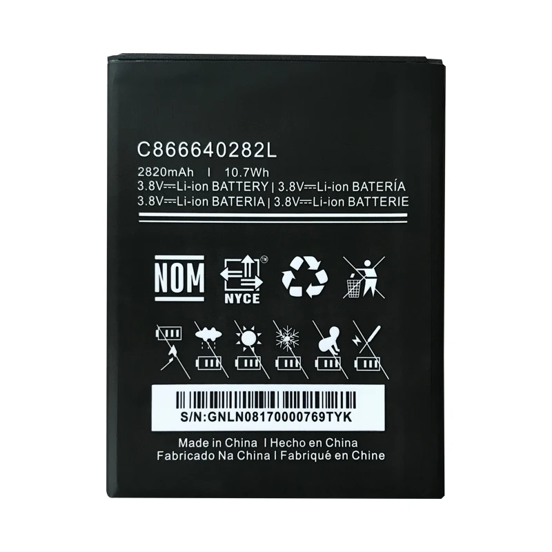 

2820mAh C866640282L Replacement Li-ion Battery For Blu Life One XL X030Q Battery For BLU Studio 5.5C 5.5 C D690 D690U D690L
