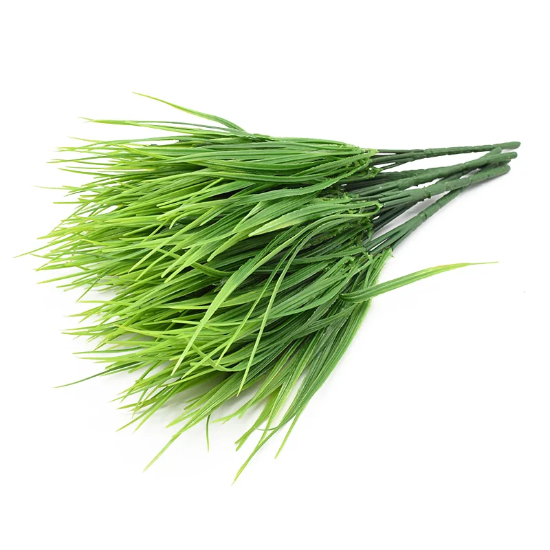 Hot Sale Plastic Grass Household Products Vase For Home Decor Christmas Craft Supply Wedding Decorative Flower Artificial Plants