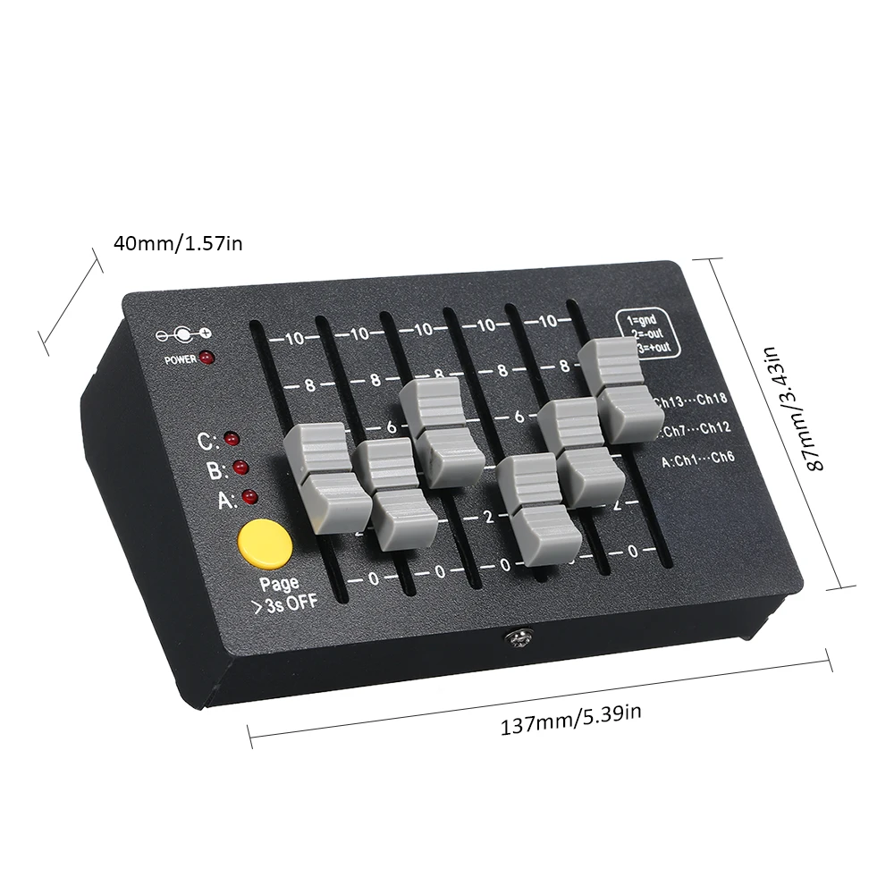 Мини DMX-18 контроллер сцены портативный DMX512 консоль DJ оборудование осветительное приспособление для DJ шоу паб KTV бар