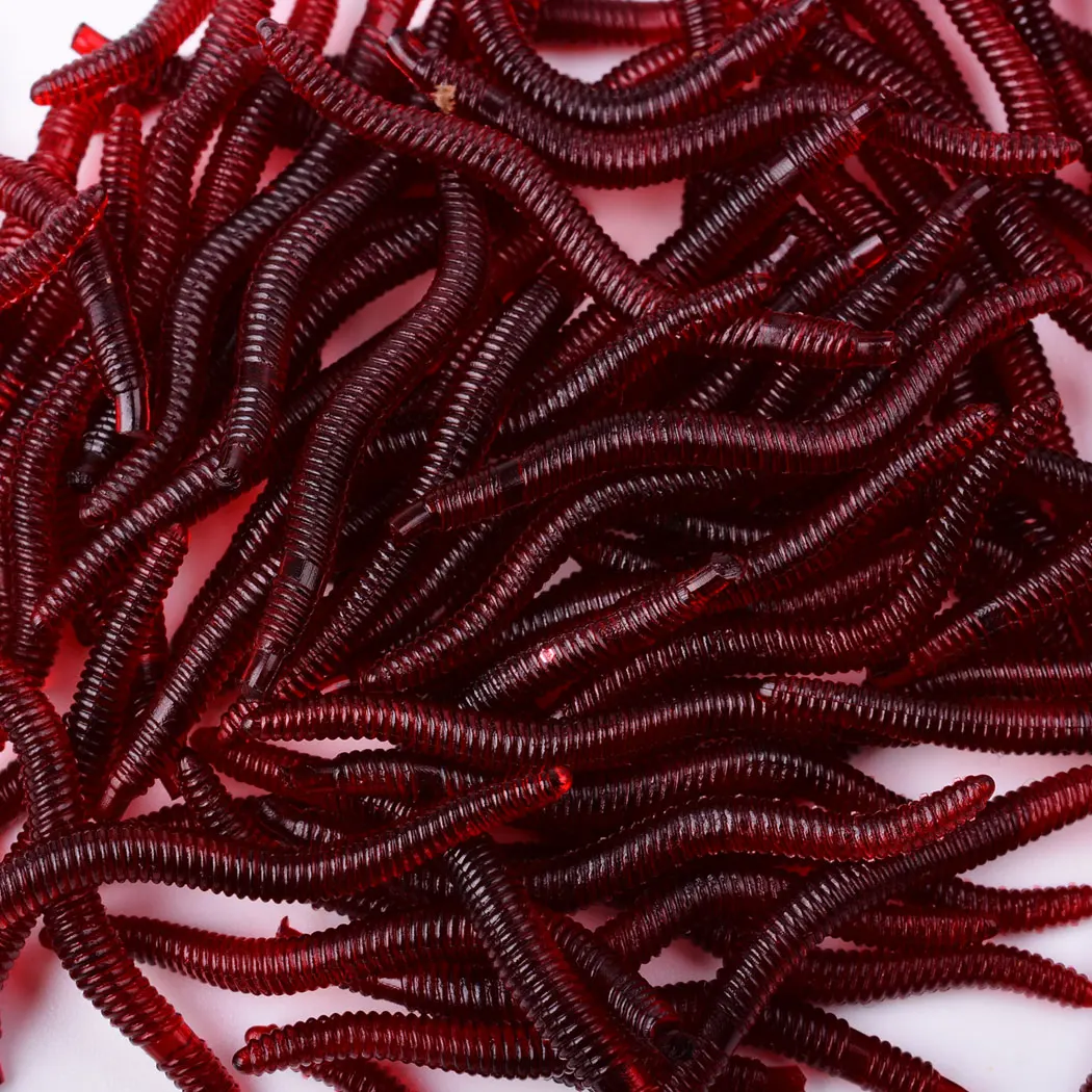 Фото 50 шт., реалистичные рыболовные силиконовые приманки, 35 мм №4