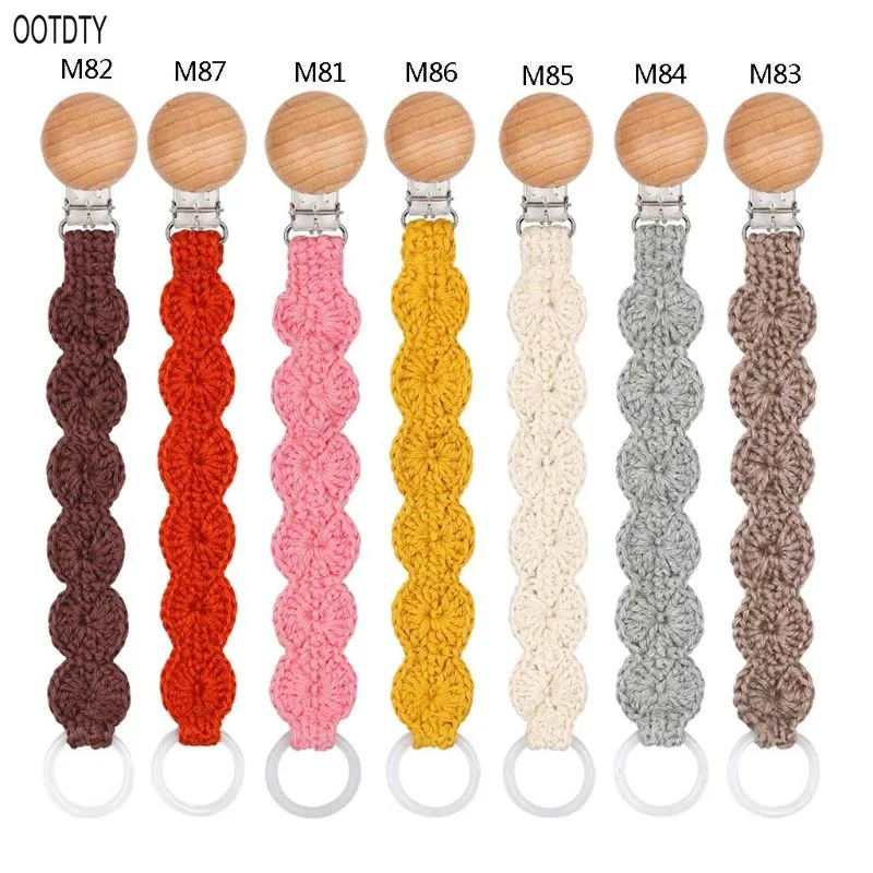

Handmade Pacifier Clips Chain Dummy Clip Pacifier Holder Clasps Nipple Soother Chain For Infant Baby Feeding