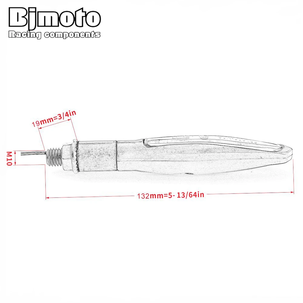 BJMOTO Emark мотоцикл указатель поворота s течет вода задний светильник мотоциклы мигающий мотоцикл указатель поворота
