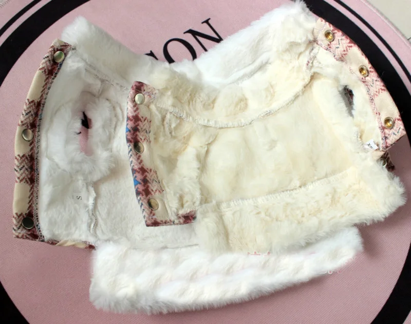 Утолщенная куртка для маленьких собак; зимняя клетчатая одежда для домашних животных; куртки для французских бульдогов; одежда для щенков; roupa cachorro