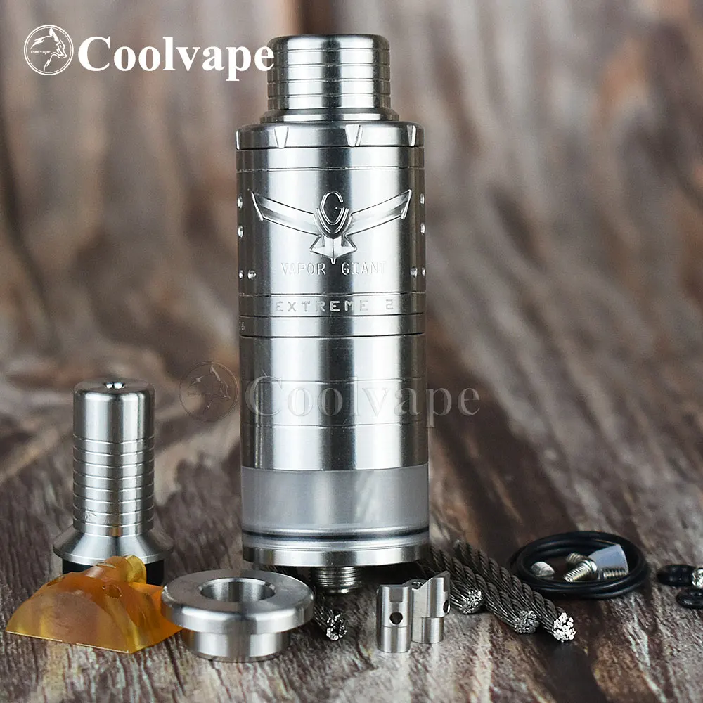 

Wolf Coolvape Vapor Giant Extreme 2 rdta Electronic cigarette Atomizer 23mm 6.5ml 316ss top Filling Airflow adjustable rta