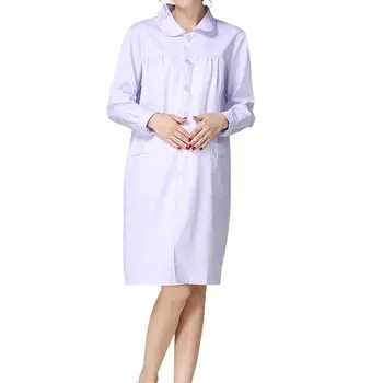 

Nurses Maternity Clothes Summer loose White Radiation Nurses Maternity Skirt Medical Care Medical Workwear Breathable Pink Blue