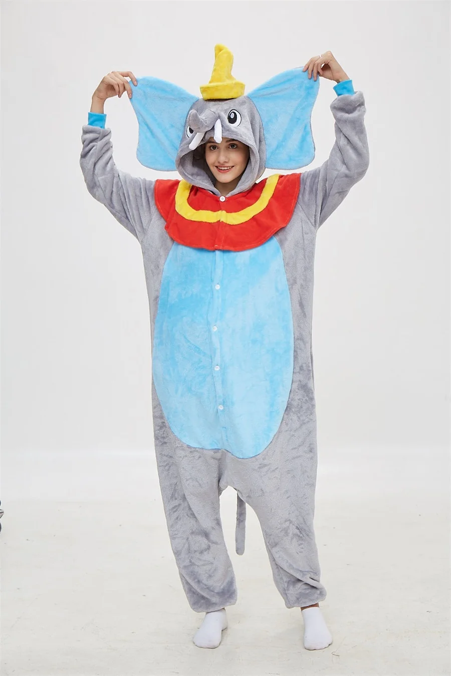 Grigio Dumbo Tute Monopezzo per Adulti Anime Cosplay Costume Elefante  Pigiama Adulti di Un Pezzo Carnevale Pigiama con Cappuccio Degli Indumenti  da Notte - AliExpress Novelty \u0026 Special Use