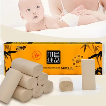 

Hygienic Roll paper roll paper log series 3 layers 10 rolls medium roll coreless roll paper household toilet paper towels #LR4