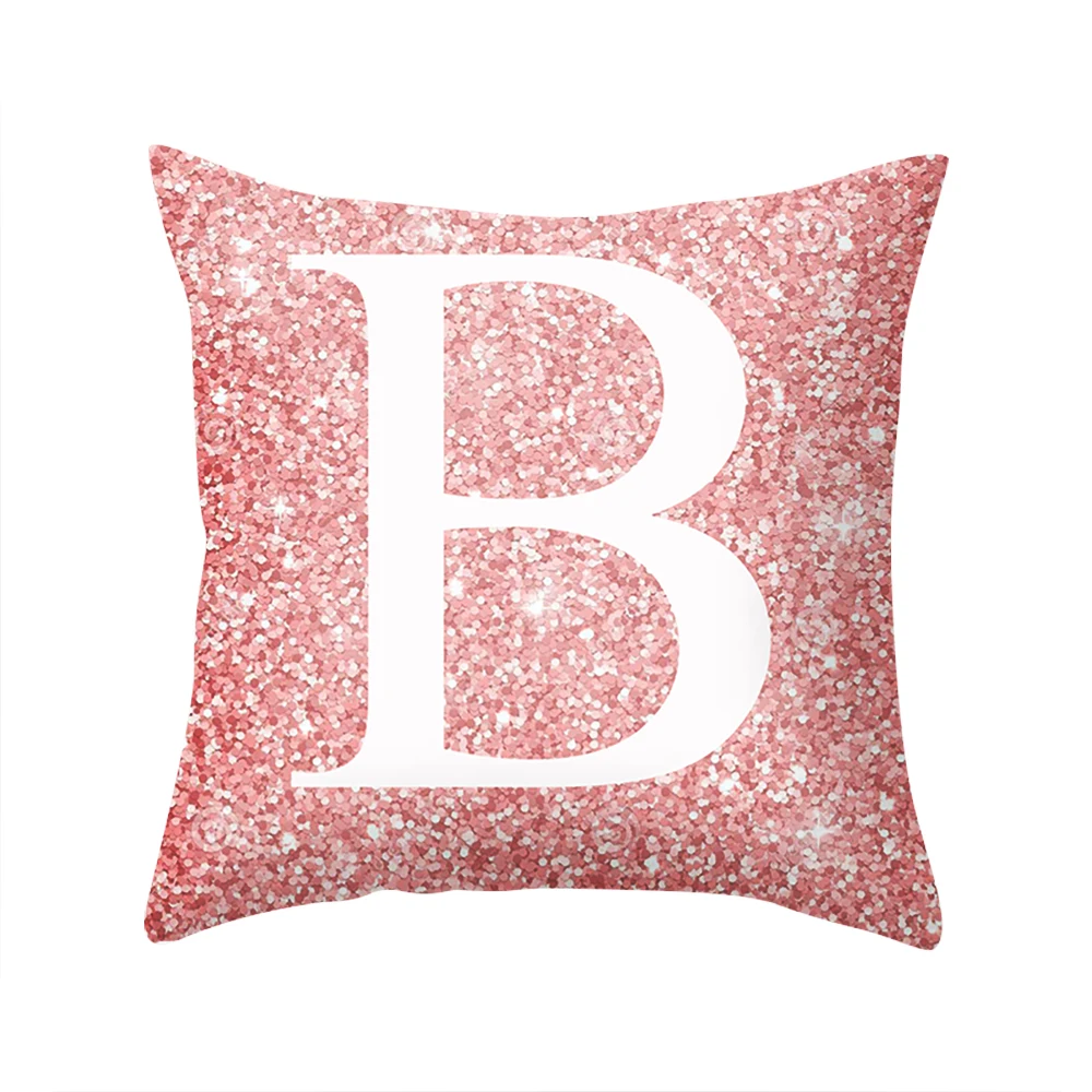 pink 45x45cm Современные Простые Декоративные наволочки, принт, наволочки из полиэстера, наволочки для дома, вечерние, для отеля, текстиль, 45 см* 45 см - Color: pink 45x45cm