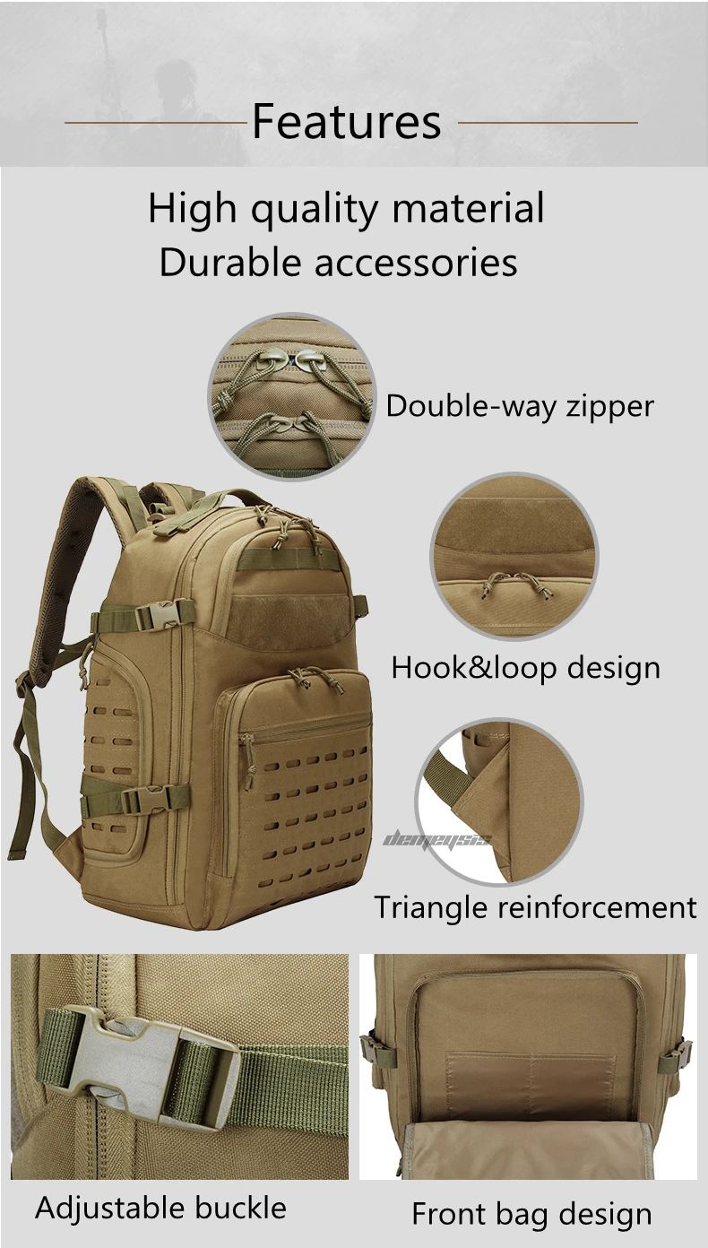 45L Large Capacity Outdoor Bags Waterproof Oxford Durable  Hiking Trekking Mountaineering Bags